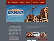 Tablet Screenshot of lamarconstructora.com